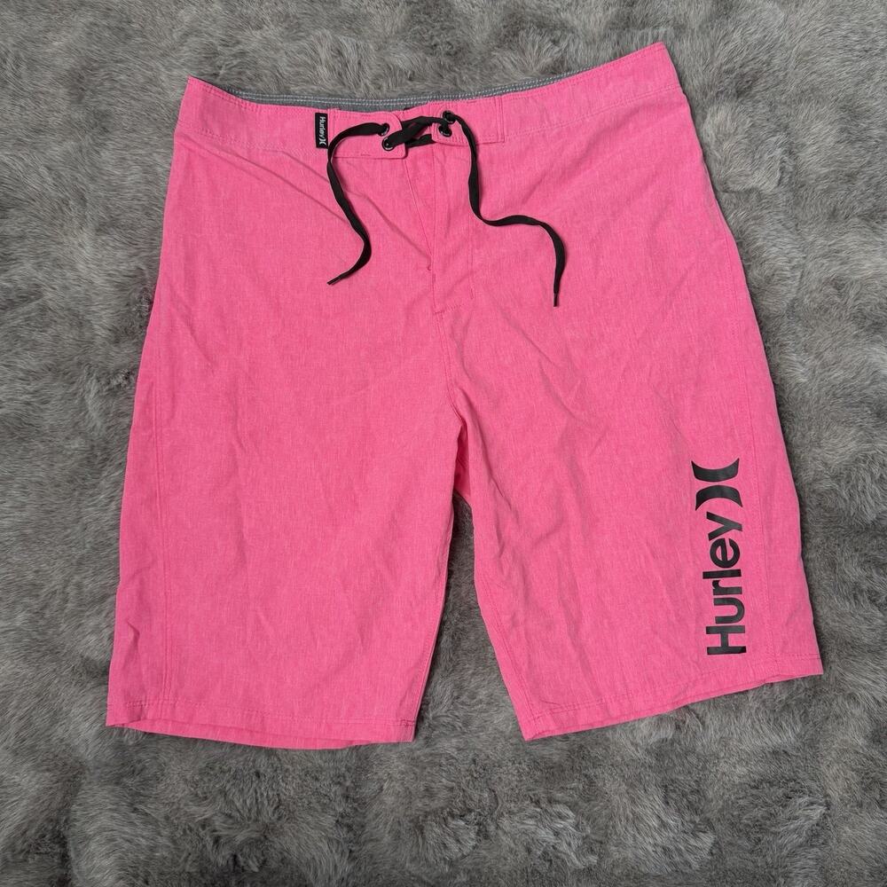 Hurley Phantom Junior's Size 20/30 Pink Drawstring Board Shorts